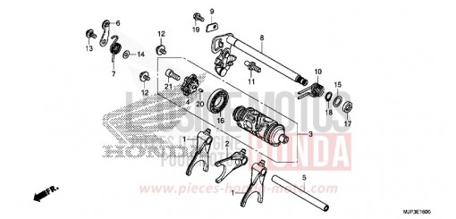 BARILLET DE SELECTION (CRF1000/CRF1000A) CRF1000AG de 2016